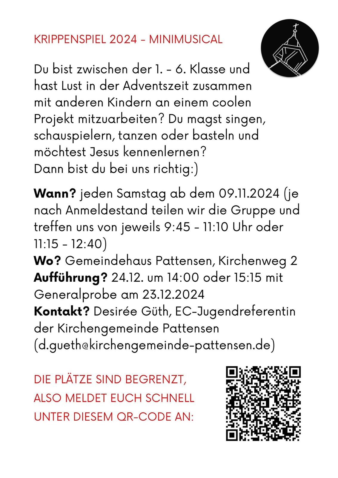 Einladung Krippenspiel 2024 Text