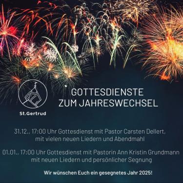 2024 12 27 Gottesdienste zum Jahreswechsel