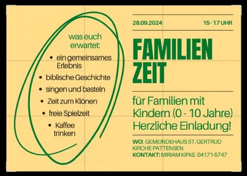 Familienzeit am 28.9.24